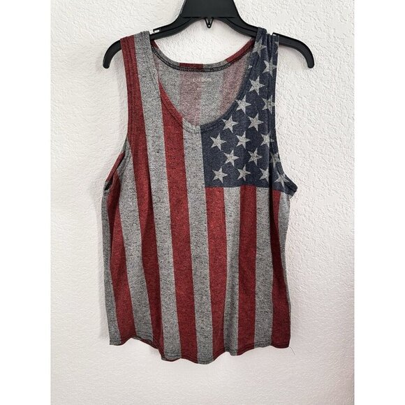 Carbon Other - Carbon Men's Heathered American Flag‎ Tank Size Med Workout Loungewear Outdoors